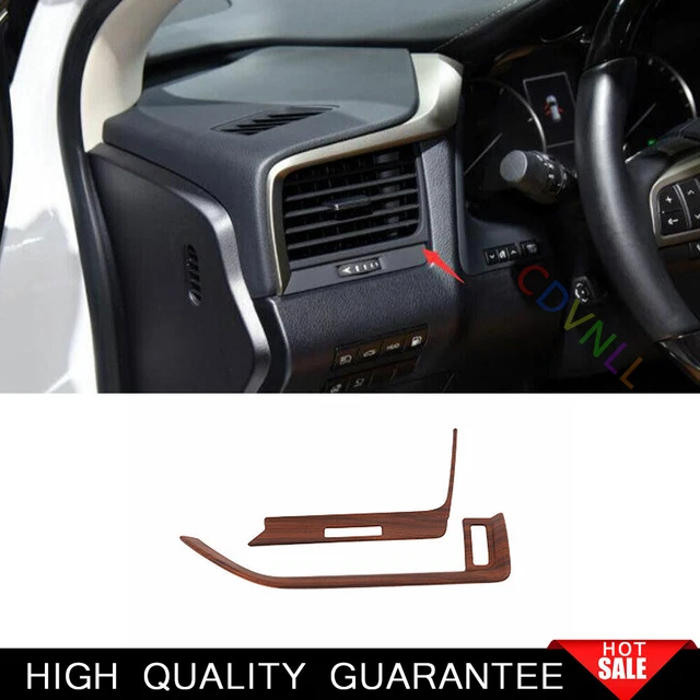 For Lexus RX300 450h 2015-2022 Peach Wood Grain Console L&R Air Outlet Vent Trim