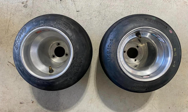 2 BURRIS SS33A 11 X 8.10-6 Tire Wheel Go Kart racing Cart Drift Trike Barstool