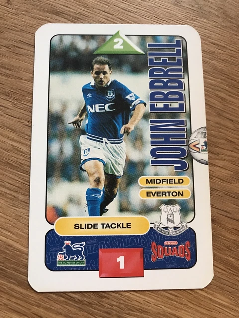 John Ebbrell Everton FC Subbuteo Squads Premier League Football Card