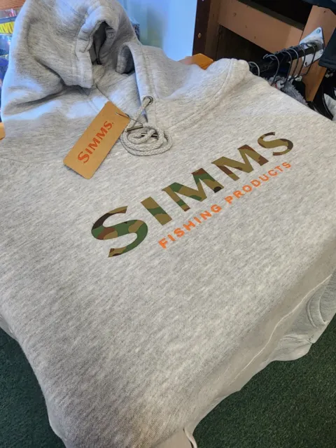 SIMMS Fishing Logo Hoodie Sweatshirts Shirt- All Color Size Usa S