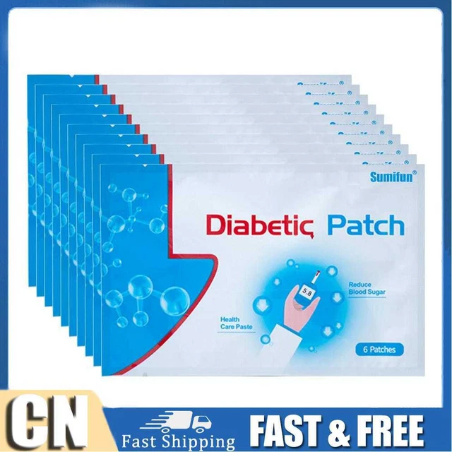 Sumifun 6 pz/confezione cerotto diabetico cura a base di erbe glucosio nel sangue più basso (10 confezioni)