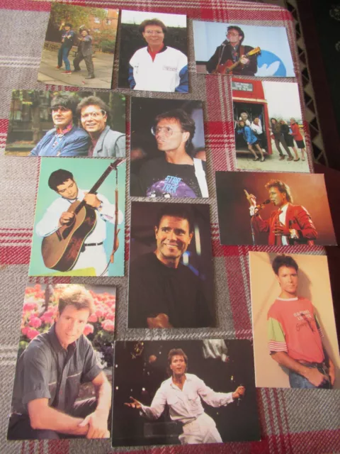 CLIFF RICHARD 12 postcards coloured 6 x 4 inches