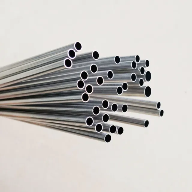 12-30 pz tubo di alluminio OD 6-8 mm lunghezza tubo 500 mm 6 6,5 7 7,5 8,5 8,5 8,8 mm