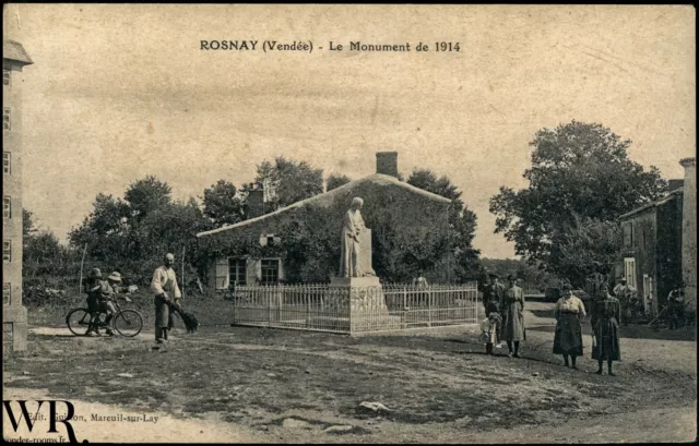 CPA VENDEE - 85 - Mareuil sur Lay - ROSNAY - Le Monument de 1914