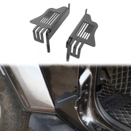 Left & Right Front Foot Pedal Plate Panel for Jeep Wrangler JK/JL/JT 07+ Metal