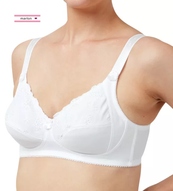 Marlon Firm Control Ladies Non Wired Non Padded Full Coverage Comfort Satin  Bra