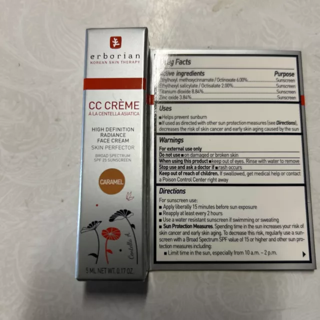 Erborian Skin Therapy  CC Cream with Centella Asiatica Caramel