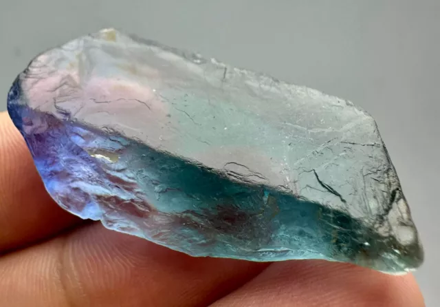 94 Carat Fluorescent Cutting Grade Fluorite Huge Crystal From Skardu Pakistan