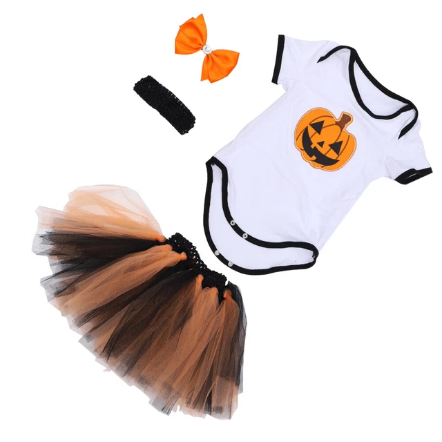 Abiti neonati neonati costume di Halloween zucca bambini vestiti stretti