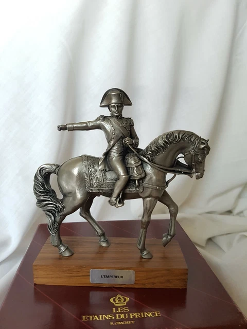 Figurine étain Austerlitz - Piqueur à Cheval Avec Selle De L'empereur - Les Étains Du Prince