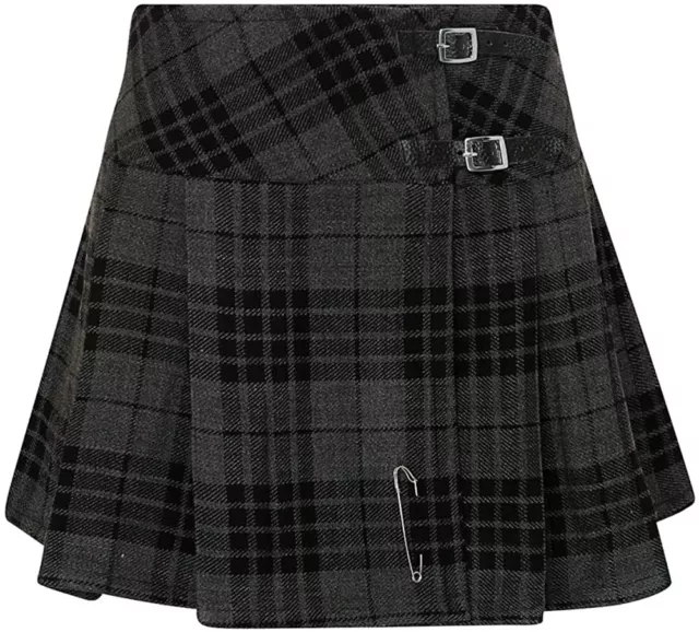 Tartanista Womens 16.5 Inch Scottish Tartan Mini Kilt Skirt