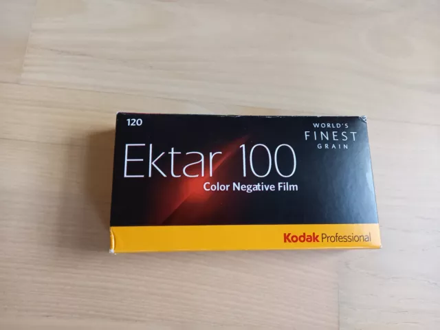 Kodak Professional Ektar 100 colour 120 film fine grain 2 rolls dated 12/2018