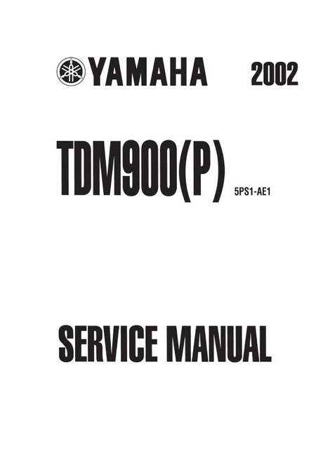 MANUALE OFFICINA RIPARAZIONE YAMAHA TDM 850 (1996) SERVICE MANUAL - PDF Inglese