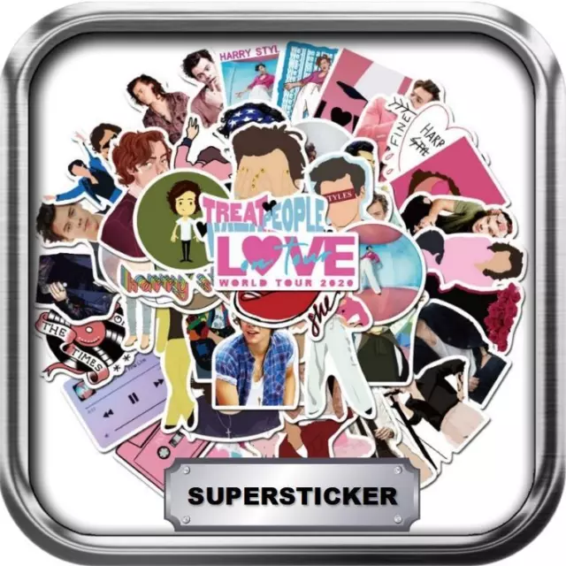 50pcs Harry Styles Music Pop Singer Decal Bomb Stickers Waterproof Laptop Phone