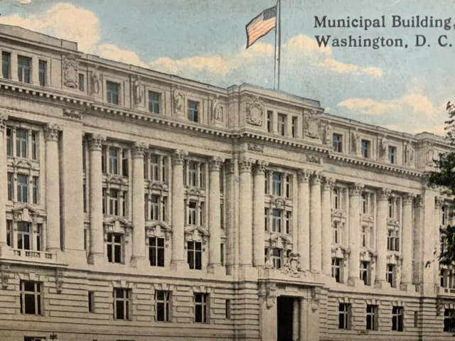 Municipal Building, Washington, DC Vintage Postcard Unposted
