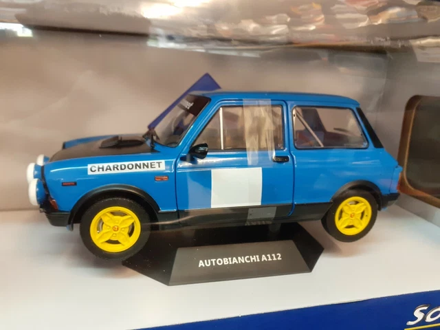 Miniature Solido neuve Die cast 1/18 Autobianchi a112 abarh chardonnet 1803801