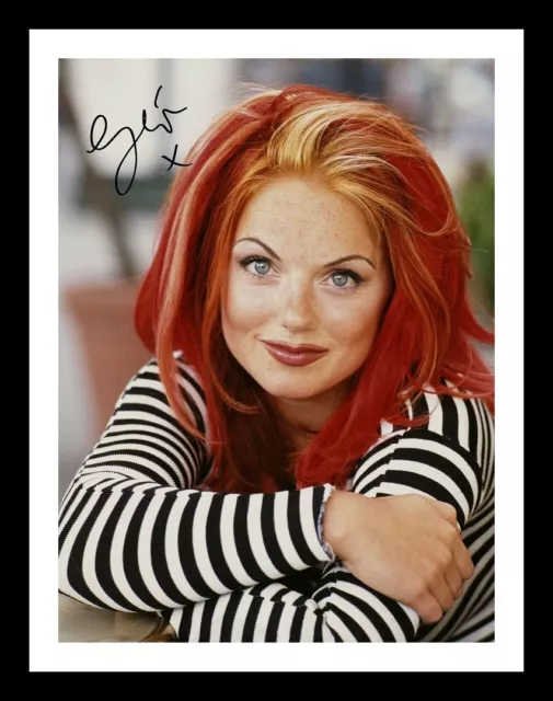 Geri Halliwell Autograph Signed & Framed Photo