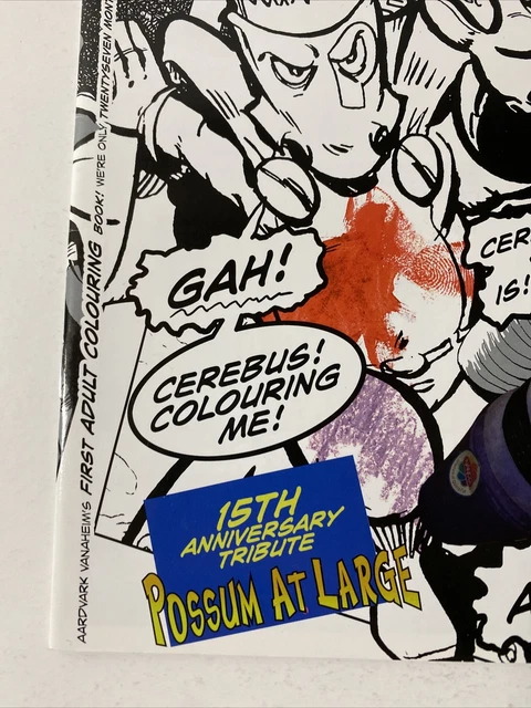 Aardvark Vanaheim Comics Cerebus #1 Color Your Own Cerebus In Hell 2017 2