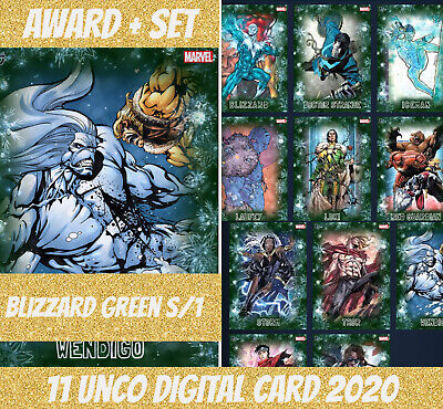 Topps Marvel Collect Unco Award + Set (1+10) Wendigo Blizzard S/1 2020 digital