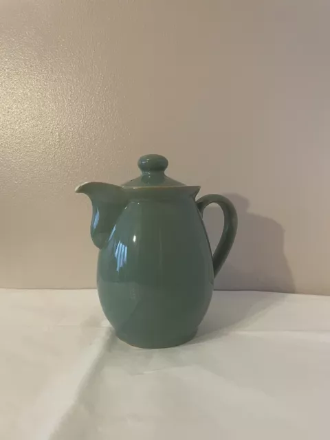 Denby Stoneware Manor Green 1 Pint Tea/ Coffee Pot Stoneware Vintage