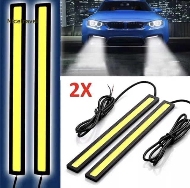 2x Striscia LED Per Auto bianva Luci Lampada Moto Caravan Barca 12 V Uso Interno