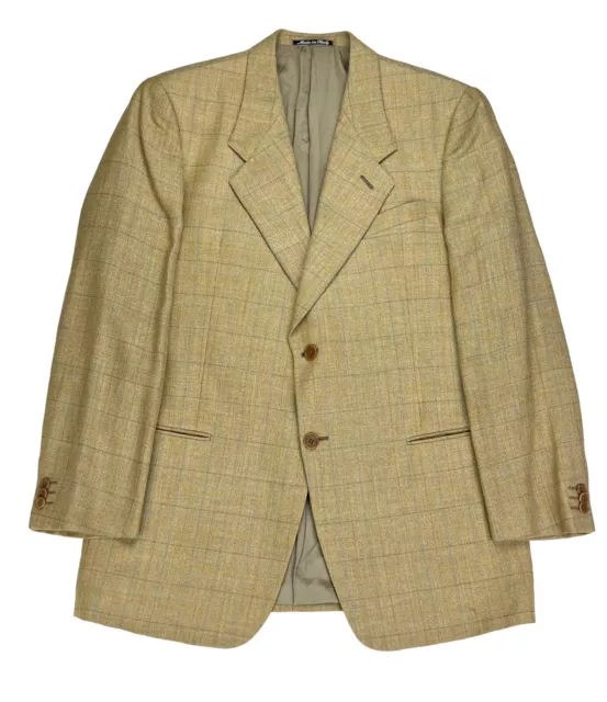 ARMANI COLLEZIONI Men’s Blazer Made In Italy 42R Wool Linen Sport Coat Jacket