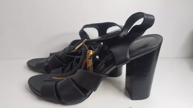 Michael Kors Damita Block Heel Sandals black size 10 m sh18a