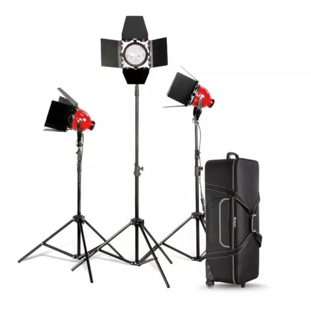 Nicefoto Lumière Continue Studio kit 3x 800W Mandarine avec dimmer DGR-800 L