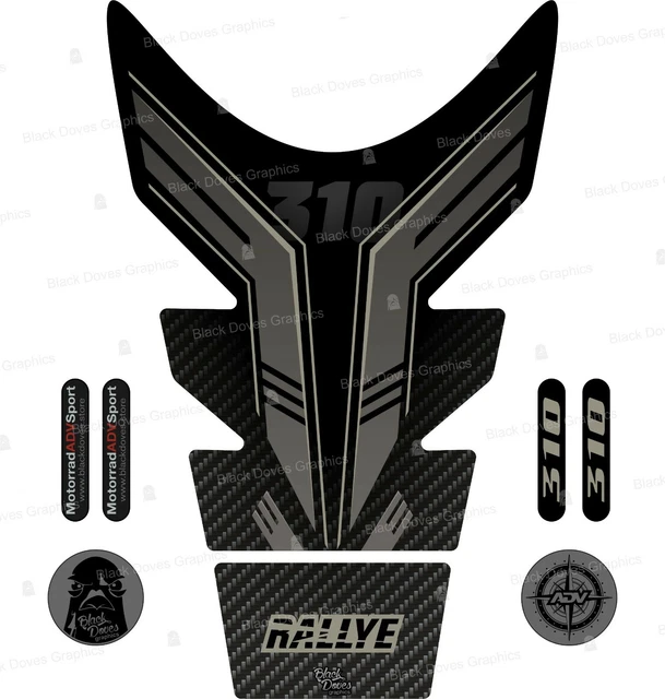 Protection Adhésive Résine Pour Réservoir De Moto - Tank Pad Rouge Compatible BMW G310GS