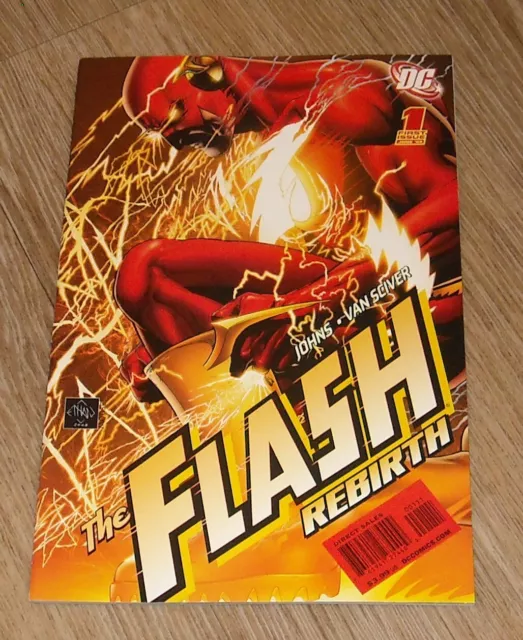 The FLASH REBIRTH # 1 DC COMICS June 2009 GEOFF JOHNS ETHAN VAN SCIVER