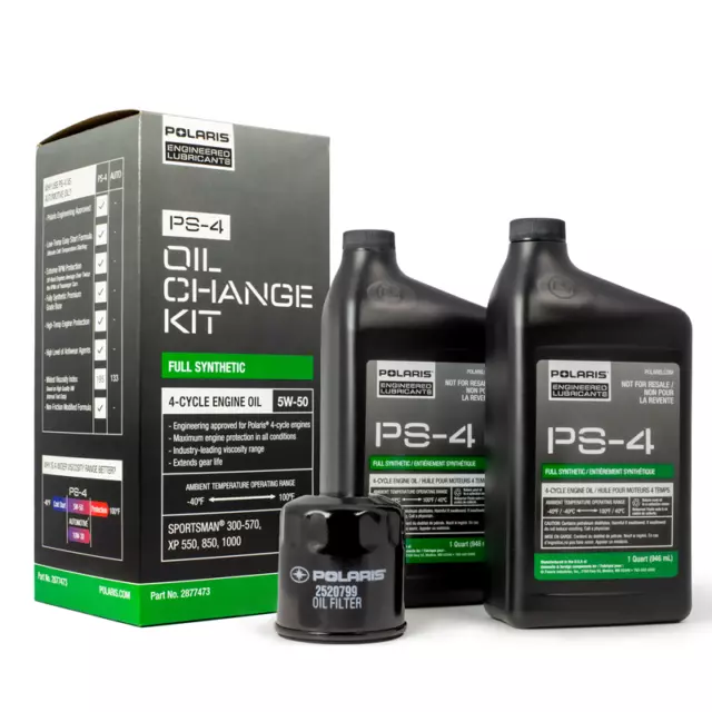 Polaris Oil Change Kit 2877473 Sportsman 300-570, XP 550 850 1000, Magnum Ranger