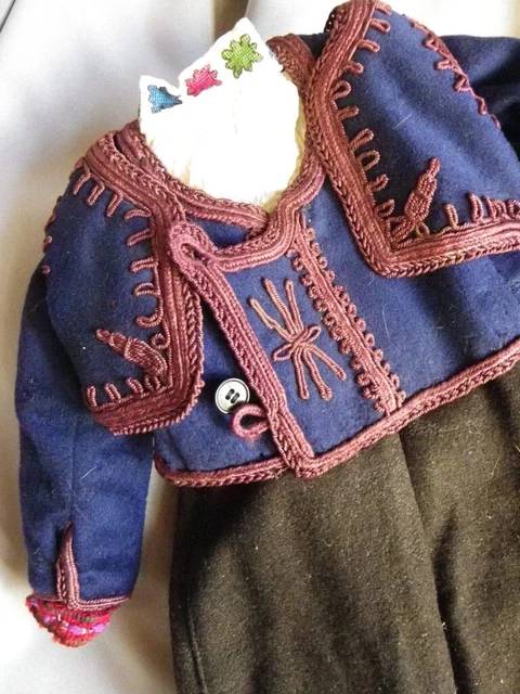 Blouse Ou Chemisier Ancien Pour Poupée Ou Enfant - Taille 1 Mois - Très Bon état Vintage