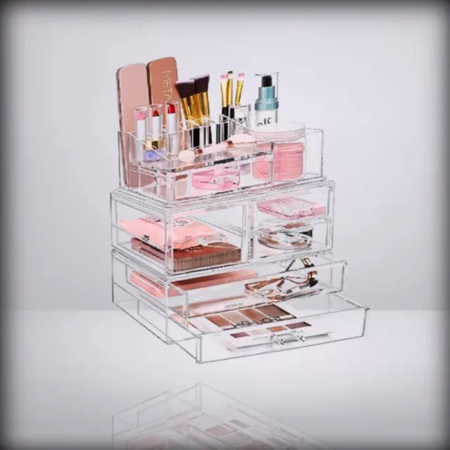 Sorbus Huge ! Acrylic Makeup Organizer - Extra Large Makeup Case & Display Clear