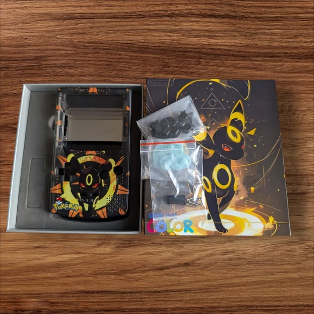 NINTENDO UMBREON POKEMON Complete Shell Kit Game Boy Color Housing GBC ...