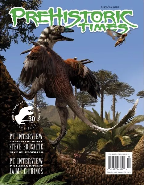 Mint #143 Issue Prehistoric Times dinosaur magazine PT Fall 2022