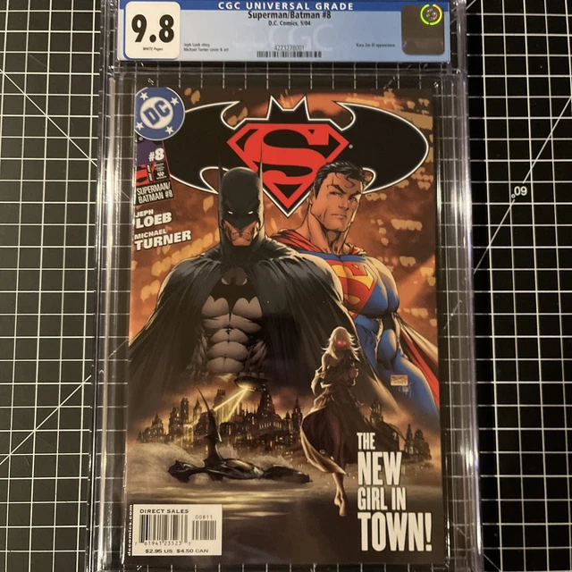 🔥🔑Superman Batman 8 cgc 9.8 2004🔑🔥1st appearance Kara Zor-El Supergirl
