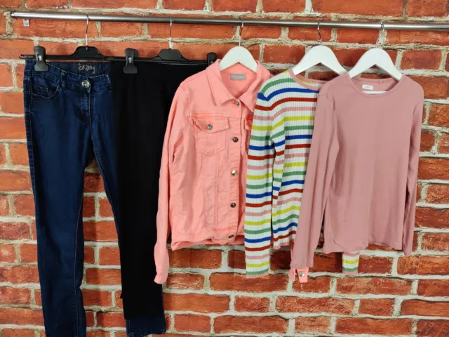 Girls Bundle Age 10-11 Years Next Matalan Jeans Leggings Jacket T-Shirt 146Cm
