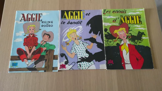 BD AGGIE / LOT DE 3 AGGIE 6 , 8 et 9   / JEUNESSE JOYEUSE / TBE