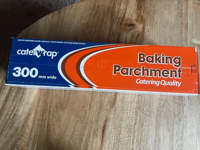 2 x Papel pergamino para hornear marrón calidad catering cocina 300 mm x 50 m
