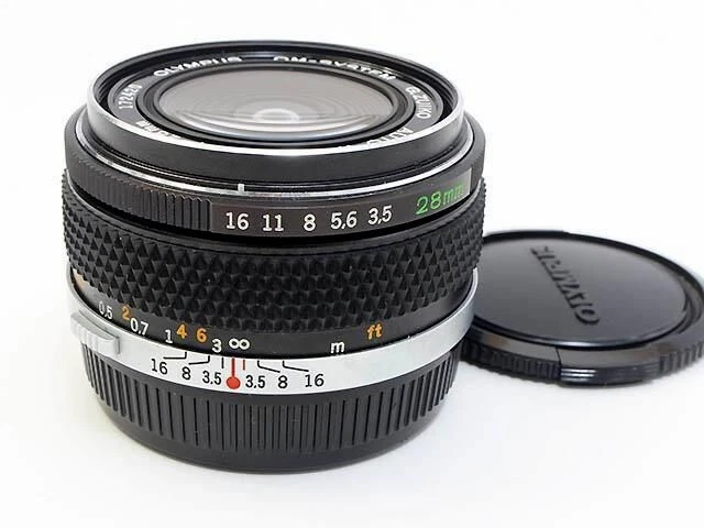 Olympus OM System G.Zuiko Auto-W 28mm F3.5 MF Wide Angle Prime Lens from Japan