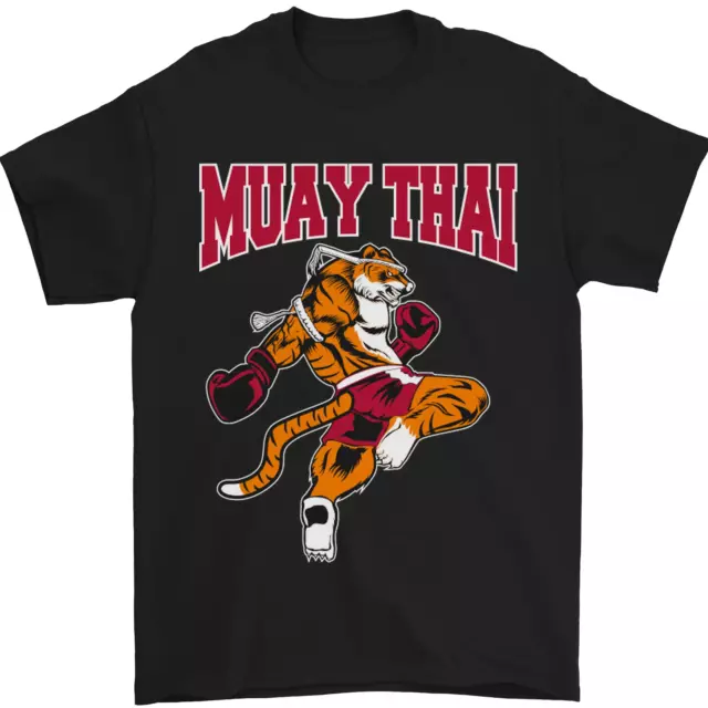 Muay Tailandese Tigre Mma Misto Arti Marziali Uomo T-Shirt 100% Cotone