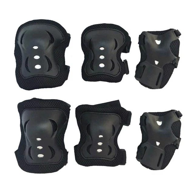 6 PCS Children Skateboard Roller Skating Knee Elbow Wrist Protective Pad Kit
