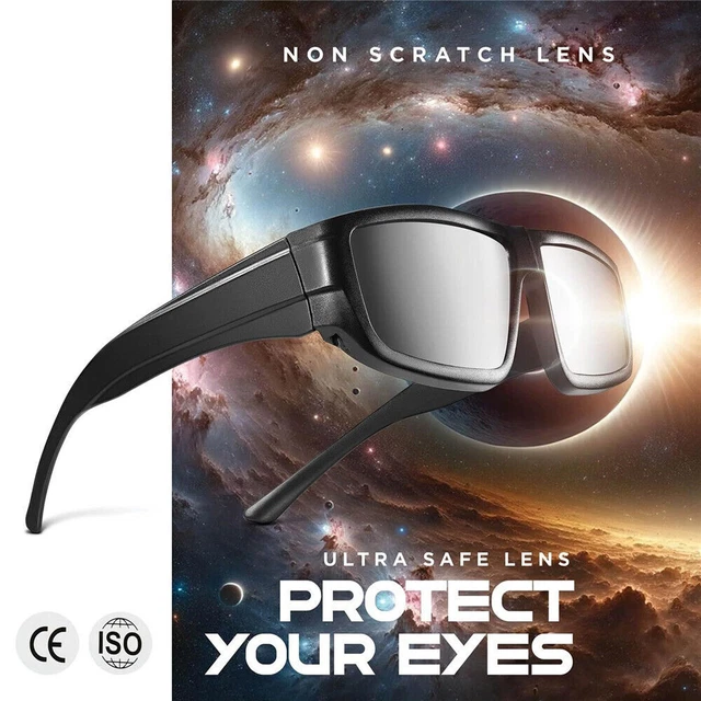 SOLAR ECLIPSE OBSERVATION Safe Viewing Glasses Approved 2024 CE & ISO