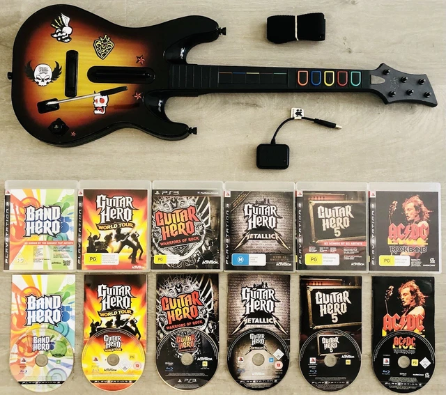 Guitar Hero Live Wireless Guitar with strap PS3 PS4 XBOX ONE XBOX 360 NO  DONGLE