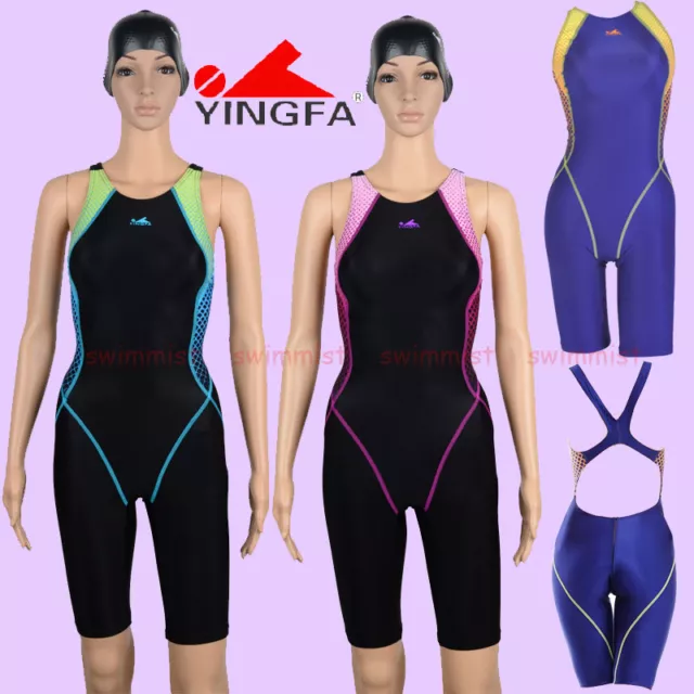 Yingfa 943 Women's Competition Training Racing Kneeskin Swimwear Swimsuit All Sz