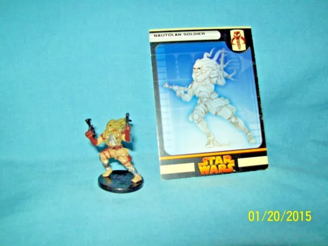 WotC Star Wars Miniatures Nautolan Soldier, RotS 49/60, Fringe, Common