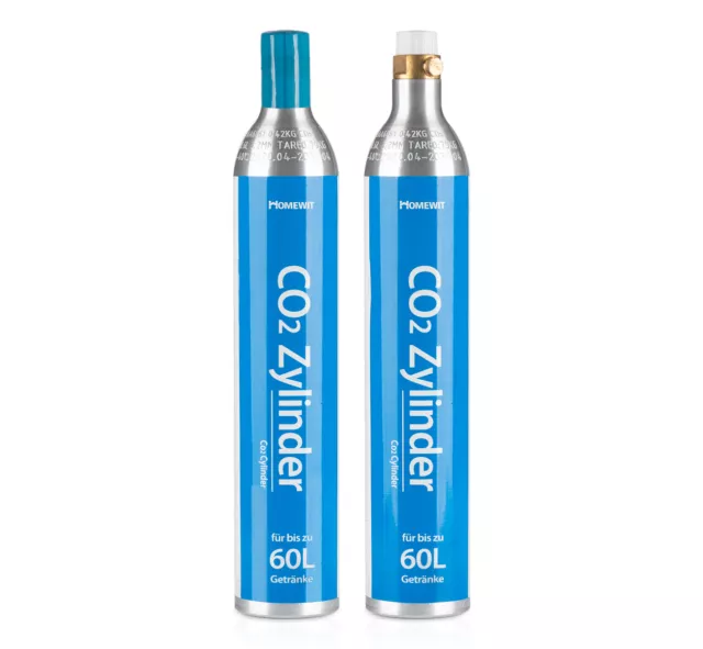 2x CO2 Zylinder DP passend für Soda-Stream 425g (60L) Wassersprudler Kohlensäure