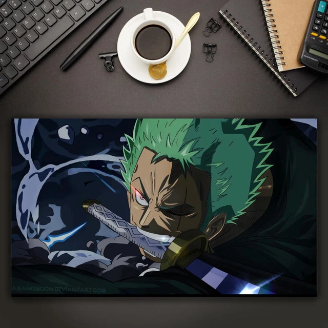 ANIME ONE PIECE Roronoa Zoro Green Hair Scar Playmat mat CCG custom 32