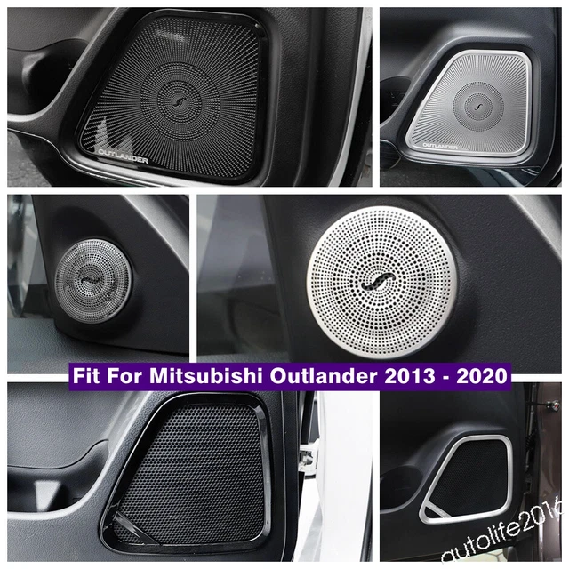Silver Car Pillar A / Door Speaker Audio Trim For Mitsubishi Outlander 2013-2020