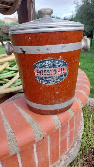 Rare Ancien Seau à Champagne Métal Argenté LAURENTI PÈRE ET FILS les Riceys FR